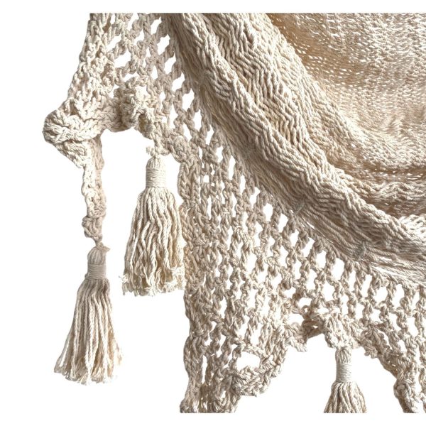 SILLA COLGANTE CROCHET CRUDO DE HAMAY